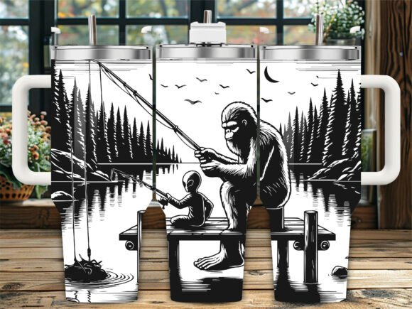 Bigfoot Alien Fishing: A Designer's Take on This Quirky Motif