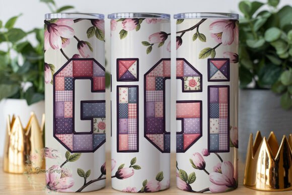GIGI Patchwork Floral 20oz Tumbler Wrap