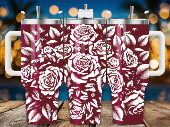 Maroon Floral Rose: A Designer's Review for Embroidery