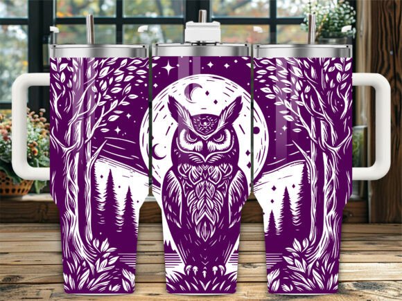 Moon Night Owl Forest: A Designer's Review for Embroidery