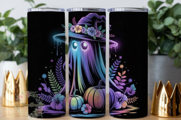 Neon Glow Ghost Pumpkin 20oz Wrap Review