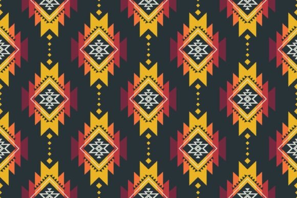 Review: Colorful Navajo Seamless Pattern for Embroidery