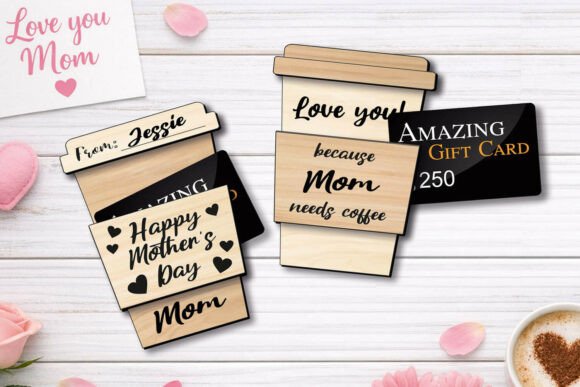SVG Coffee Cup Mother’s Day Gift Card